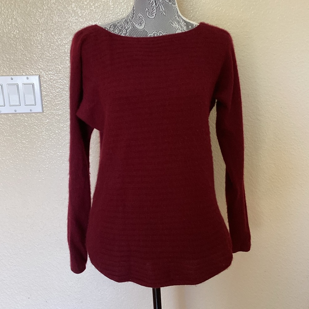 Charter Club Pure Cashmere Long Sleeve Shirttail Sweater